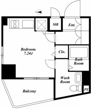 ベルファース東麻布 401 間取り図