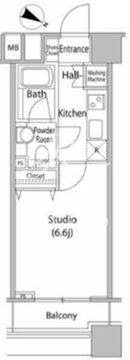 ファーストリアルタワー新宿 1210 間取り図