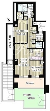 ジオ南青山 104 間取り図