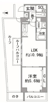 ログ代々木 501 間取り図