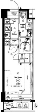 アークマーク梅屋敷アジールコート 203 間取り図