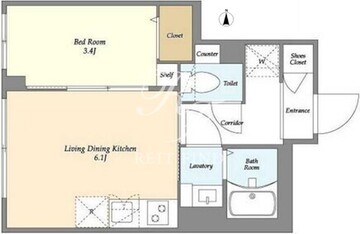 ウェルスクエア三軒茶屋3 102 間取り図