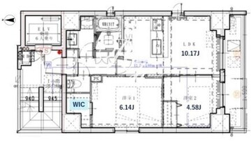 クリアルプレミア神楽坂 501 間取り図