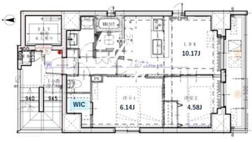 クリアルプレミア神楽坂 601 間取り図