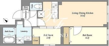 ウェルスクエア三軒茶屋4 202 間取り図