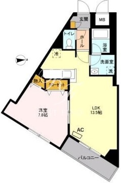 アビティ用賀 303 間取り図