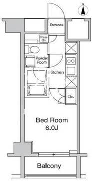 プラウドフラット蒲田2 704 間取り図