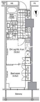 パークハビオ門前仲町 209 間取り図