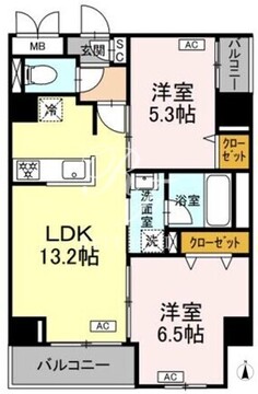 ドリーム神楽坂 501 間取り図