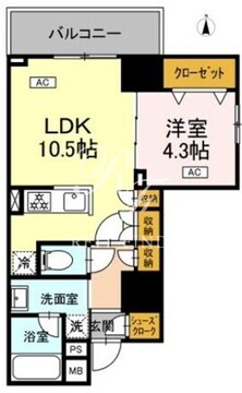 ドリーム神楽坂 504 間取り図