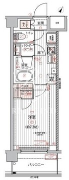 アルコバレーノ戸越銀座 204 間取り図