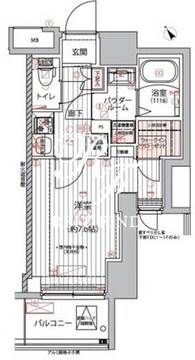 アルコバレーノ戸越銀座 102 間取り図