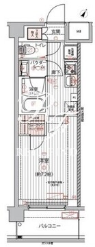 アルコバレーノ戸越銀座 304 間取り図