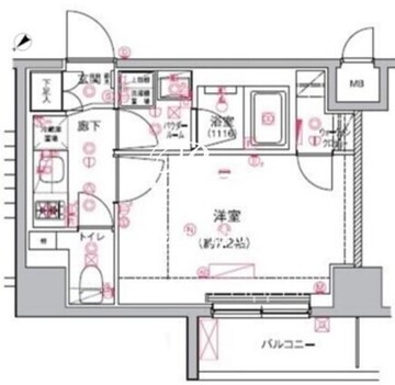 アルテシモシェルト 1007 間取り図