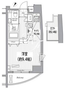 ブランシック白金台 602 間取り図