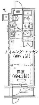 スパシエ洗足池 302 間取り図