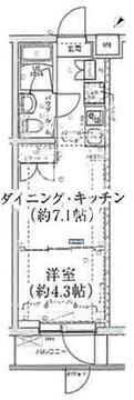 スパシエ洗足池 206 間取り図