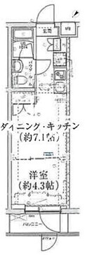 スパシエ洗足池 405 間取り図