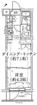 スパシエ洗足池 207 間取り図