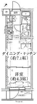 スパシエ洗足池 307 間取り図