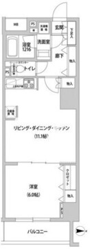 ドミール青柳 602 間取り図