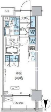 パークアクシス両国馬車通り 203 間取り図