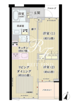 ガーデニエール砧ウエスト 156 間取り図