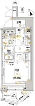 KDA品川大崎 802 間取り図