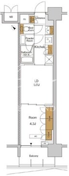 ＲＪＲプレシア東十条ガーデン 514 間取り図