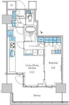 パークアクシス滝野川ラブリーズ 1702 間取り図