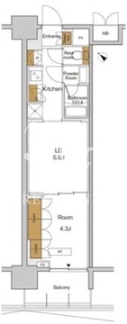 ＲＪＲプレシア東十条ガーデン 306 間取り図