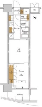 ＲＪＲプレシア東十条ガーデン 502 間取り図