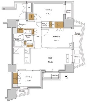 ＲＪＲプレシア東十条ガーデン 328 間取り図