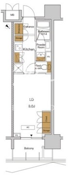 ＲＪＲプレシア東十条ガーデン 915 間取り図