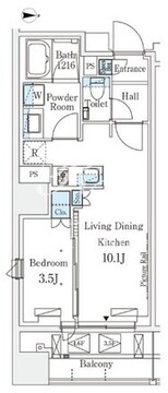 プライムガーデン恵比寿南 603 間取り図