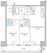オーパスレジデンス上野元浅草 402 間取り図