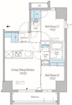 アーバネックス上野元浅草 601 間取り図