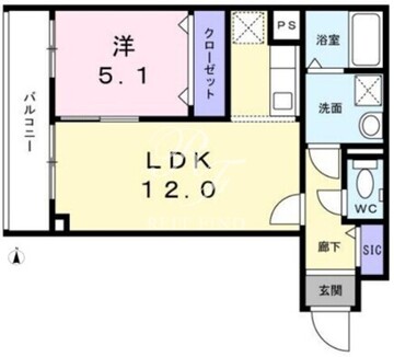 メゾン アイティー ジャック 101 間取り図