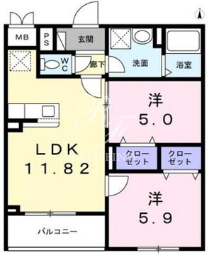 メゾン アイティー ジャック 104 間取り図