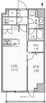 シーズンフラッツ菊川ウエスト 602 間取り図