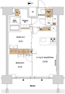 ザ・パークハビオ目白タワー 1508 間取り図