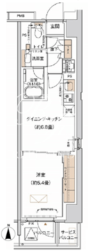 プライムネクサス大森北 301 間取り図