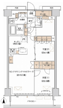 プライムネクサス大森北 306 間取り図