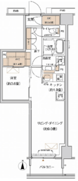 プライムネクサス大森北 309 間取り図