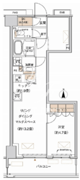 プライムネクサス大森北 310 間取り図