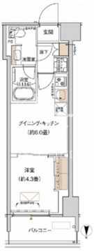 プライムネクサス大森北 328 間取り図