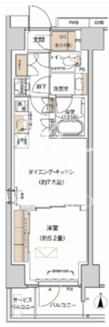 プライムネクサス大森北 522 間取り図