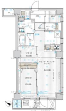 アスブルーム奥浅草 301 間取り図