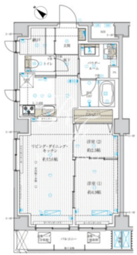 アスブルーム奥浅草 802 間取り図