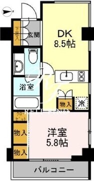 カスタリア目黒鷹番 110 間取り図